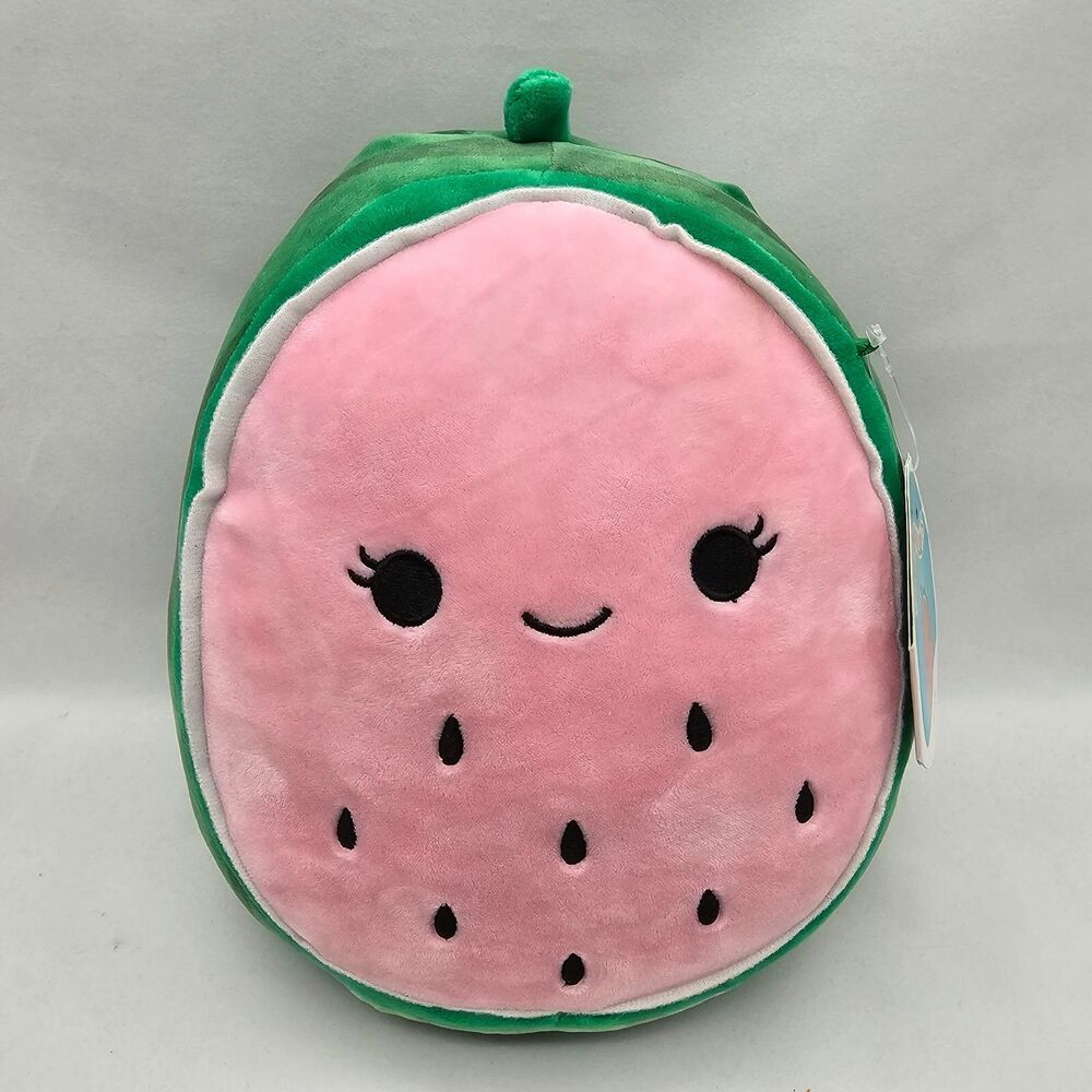 Squishmallows 8" Wanda the WATERMELON Girl Plush Kellytoy TAGS Green/Pink Clean